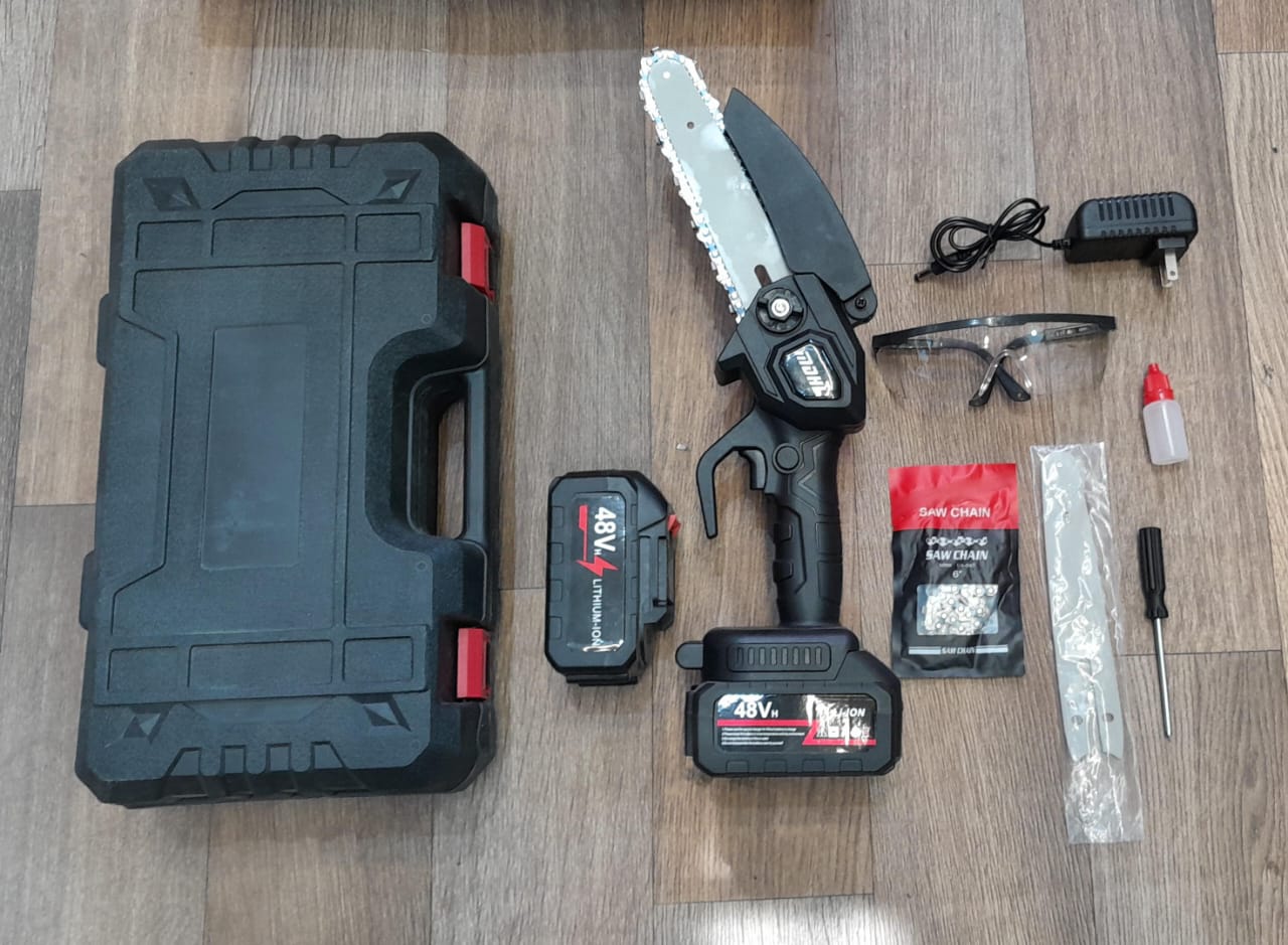 MINI MOTOSIERRA 48V COMPLETA